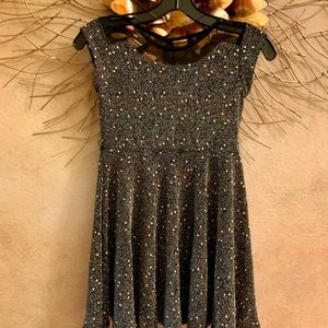 Pippa & Julie beaded girls’ dress net shoulders